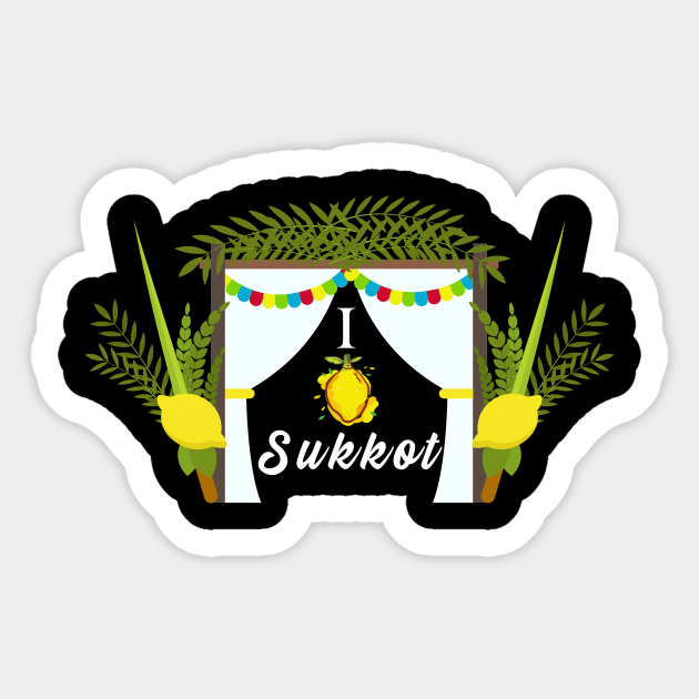 Jewish Holiday Sukkot Sticker by TriHarder12